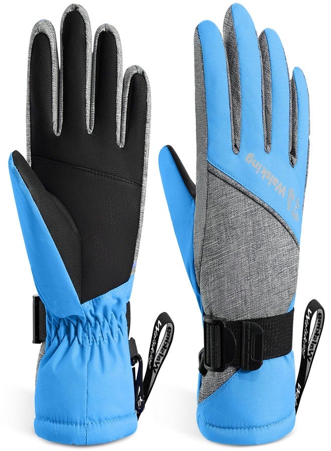 WALSKING Kids Winter Gloves-3M Thinsulate Snow Waterproof Ski Cold Weather Insulated Outdoor Snowboard Gloves for Boys Girls Youth - Image 1
